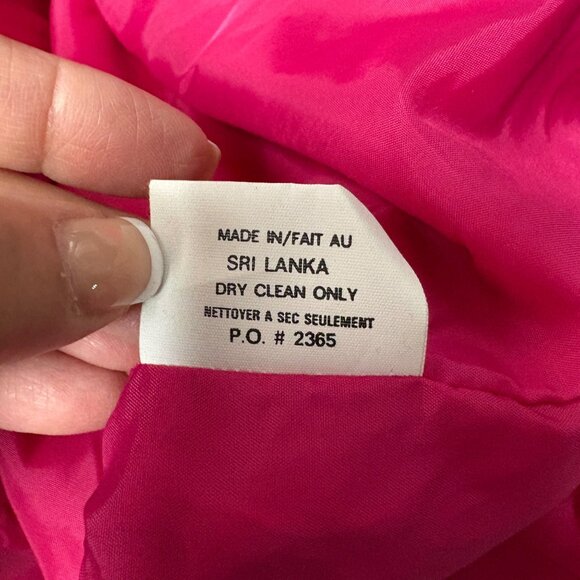 Climatiser Womens Sz 10 Trench Coat Bright Pink Nylon Coat Business Vintage 80s - Picture 7 of 10